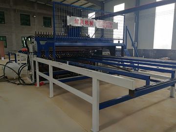 Blue Reinforcing Mesh Welding Machine , Steel Wire Mesh Machine For Width 3000mm
